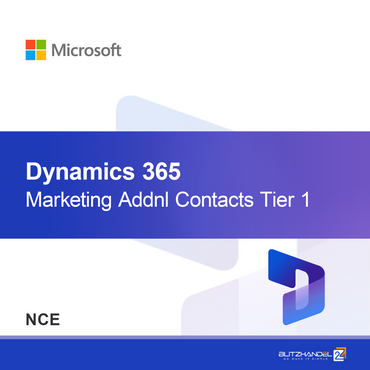 Dynamics 365 Marketing Contatti Aggiuntivi Livello 1 (NCE)