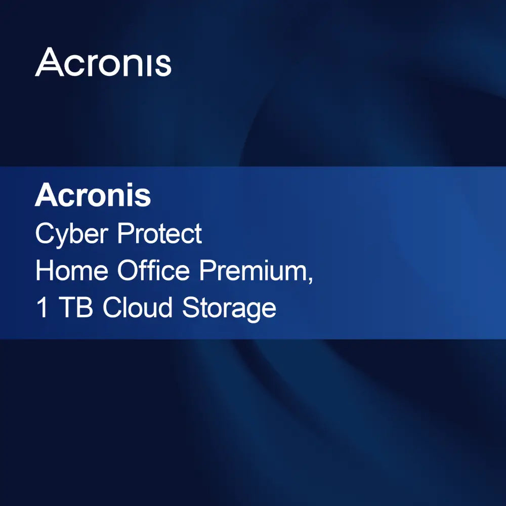 Acronis Cyber Protect Home Office Premium, 1 TB di archiviazione cloud