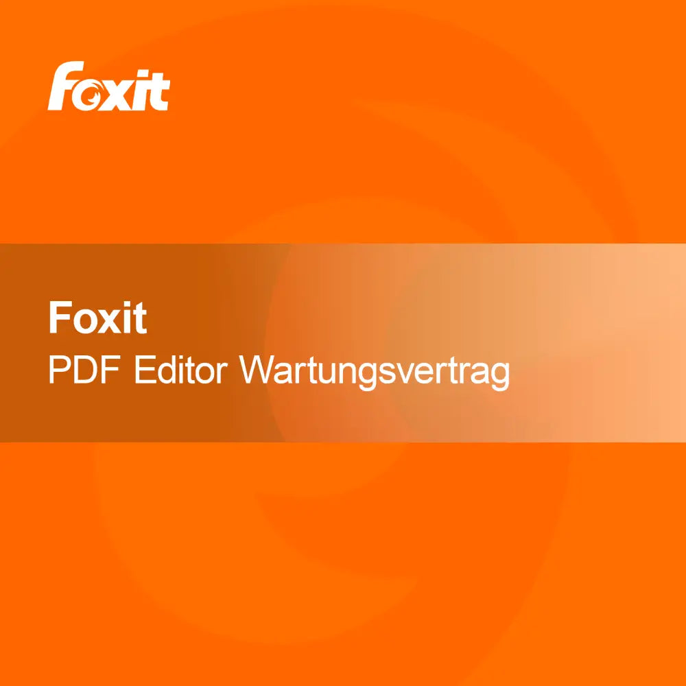 Foxit PDF Editor + contratto di manutenzione