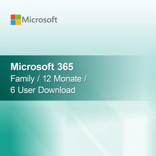 Microsoft 365 Family / 12 mesi / 6 utenti Download
