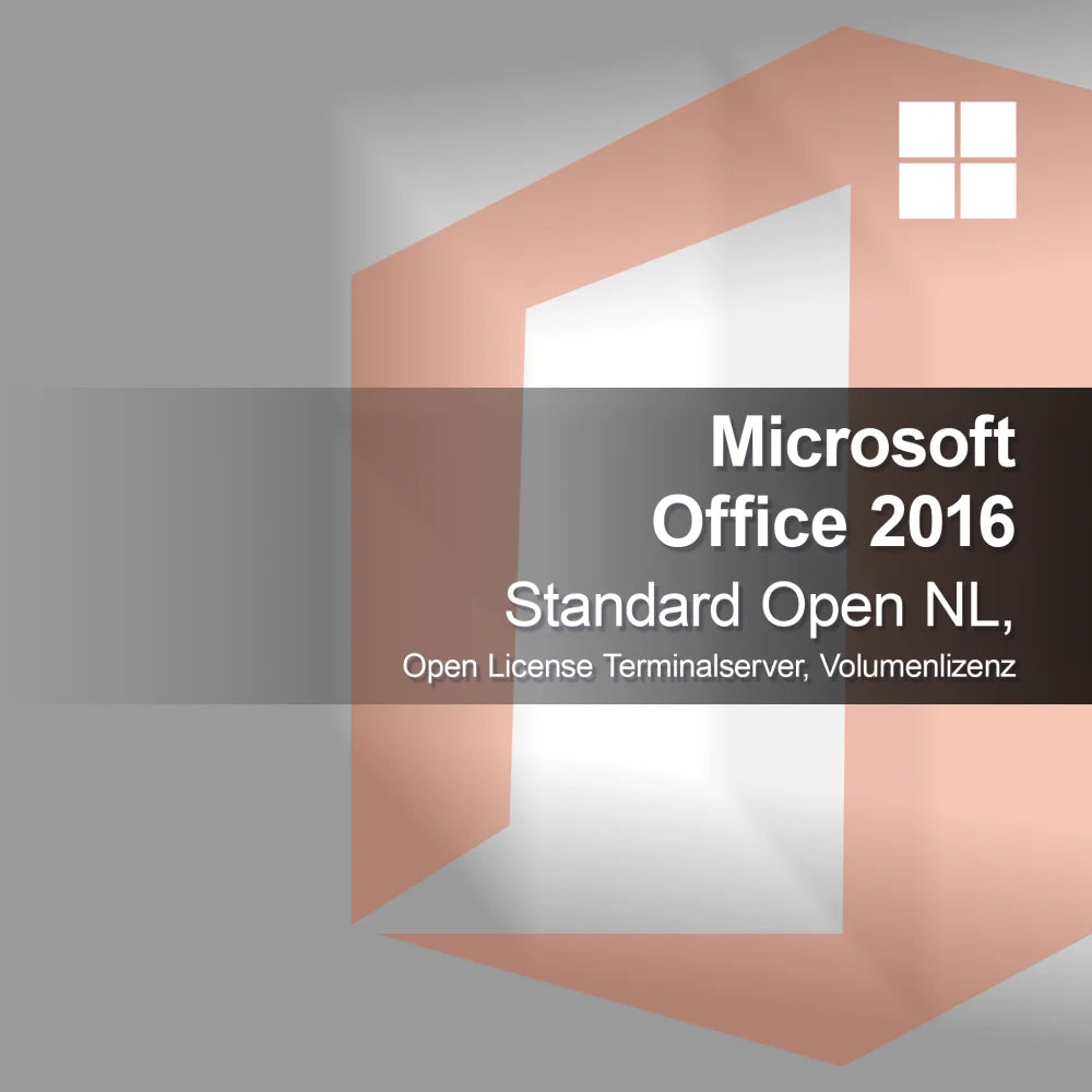 Microsoft Office 2016 Standard Open NL, Licenza Open Terminalserver, Licenza a volume