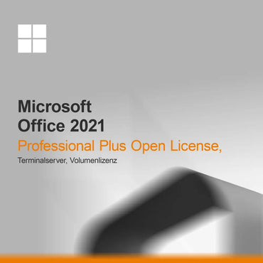 Microsoft Office 2021 Professional Plus Licenza Aperta, Terminalserver, Licenza Volume