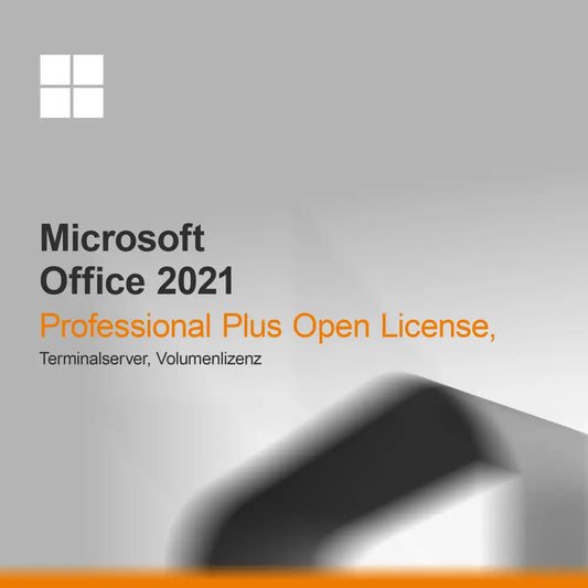 Microsoft Office 2021 Professional Plus Licenza Aperta, Terminalserver, Licenza Volume