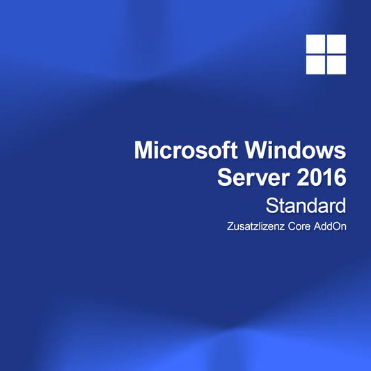 Licenza aggiuntiva Microsoft Windows Server 2016 Standard Core AddOn