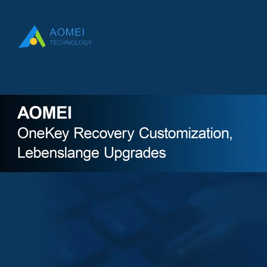 Personalizzazione AOMEI OneKey Recovery, aggiornamenti a vita