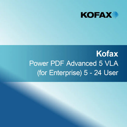 Kofax Power PDF Advanced 5 VLA (per Enterprise)