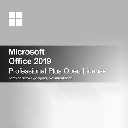 Microsoft Office 2019 Professional Plus Licenza Open, adatto per Terminalserver, licenza a volume
