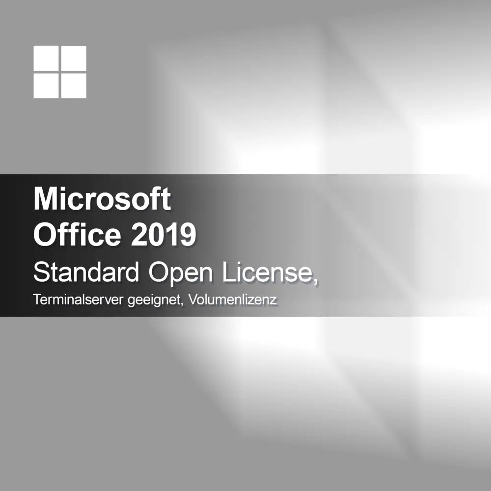 Microsoft Office 2019 Standard Open License, adatto per Terminalserver, licenza a volume