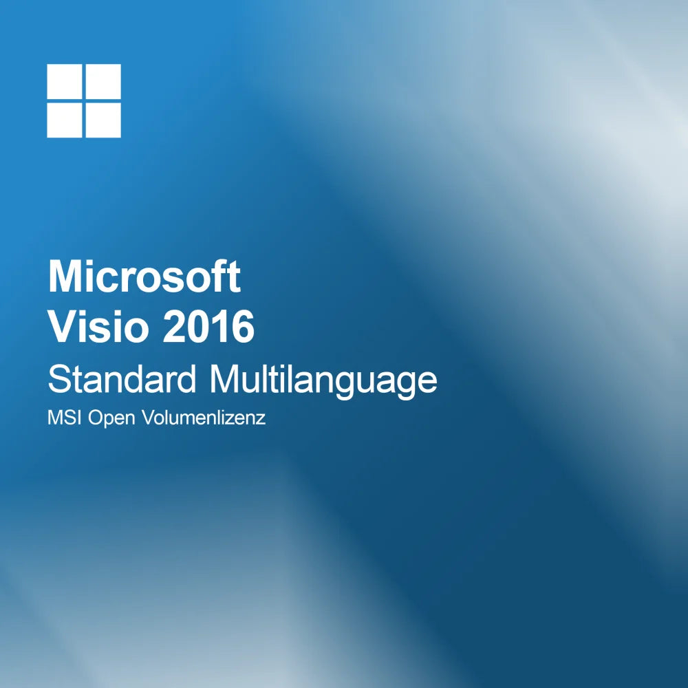Microsoft Visio 2016 Standard Multilingue MSI Licenza Open Volume