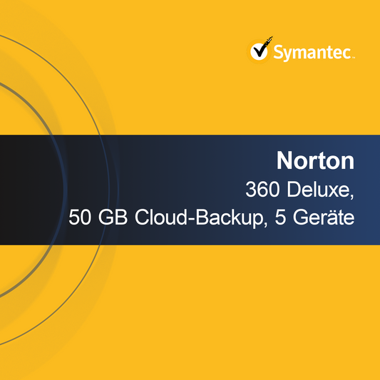 Norton 360 Deluxe, 50 GB di backup cloud per 5 dispositivi