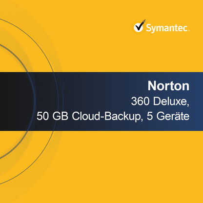 Norton 360 Deluxe, 50 GB di backup cloud per 5 dispositivi