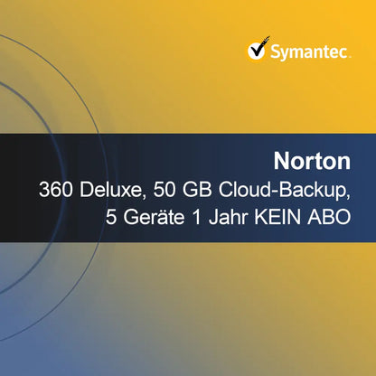Norton 360 Deluxe, 50 GB di backup cloud, 5 dispositivi 1 anno SENZA ABBONAMENTO